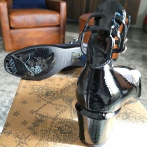 Free People Lana Block Heels Black